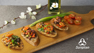 Sunplan Camellia Oil Bruschetta by Yan Can Cook